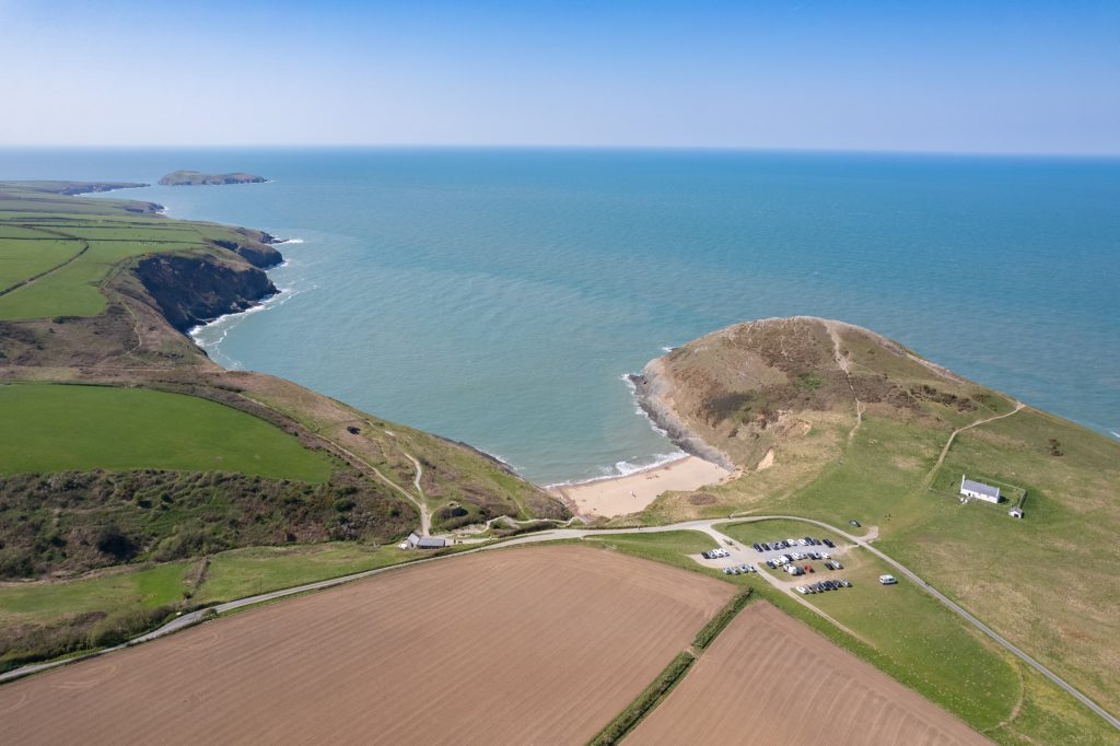 Aerial of Mwnt