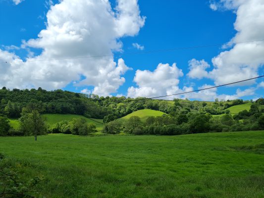 Stunning countryside around Tregroes, Ceredigion, West Wales