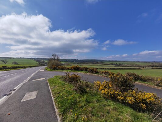 View from top of Synod Inn, Ceredigion