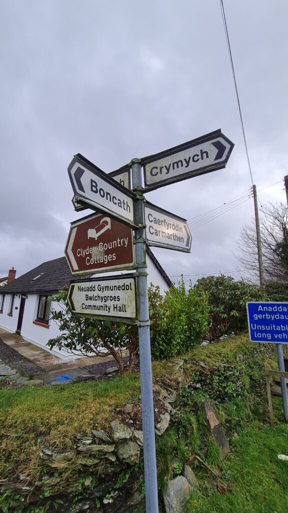 Signs, Bwlchygroes, Llanfyrnach, Pembrokeshire
