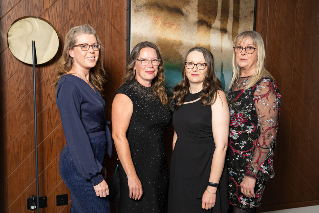 Claire Young, Tania Dutnell, Helen Worrall & Lynne Dutnell