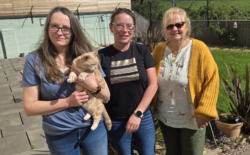 Helen, Office Cat, Tania and Bev from Cat Rescue West Wales